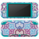 igsticker Nintendo Switch Lite 専用 デザインスキンシール 全面 ニンテンドー スイッチ ライト 専用 ゲーム機 カバー アクセサリー フィルム ステッカー エアフリー 000521 紫　模様