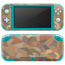igsticker Nintendo Switch Lite 専用 デザインスキンシール 全面 ニンテンドー スイッチ ライト 専用 ゲーム機 カバー アクセサリー フィルム ステッカー エアフリー 000542 カモフラージュ 茶色(2)