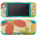 igsticker Nintendo Switch Lite 専用 デザインスキンシール 全面 ニンテンドー スイッチ ライト 専用 ゲーム機 カバー アクセサリー フィルム ステッカー エアフリー 000685 花 ピンク(2)