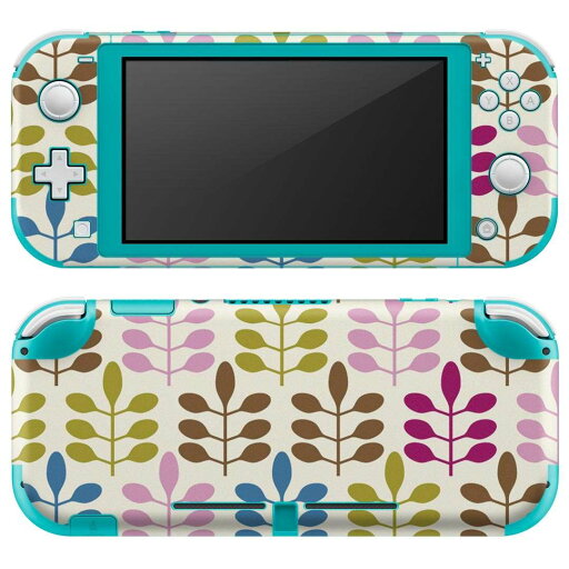 igsticker Nintendo Switch Lite 専用 デザインスキンシール 全面 ニンテンドー スイッチ ライト 専用 ゲーム機 カバー アクセサリー フィルム ステッカー エアフリー 000763 カラフル 葉