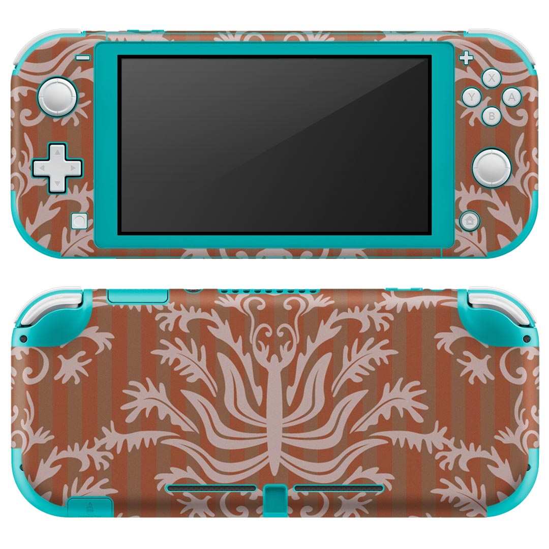 igsticker Nintendo Switch Lite 専用 デザインスキンシール 全面 ニンテンドー スイッチ ライト 専用 ゲーム機 カバー アクセサリー フィルム ステッカー エアフリー 000786 ダマスク　ストライプ