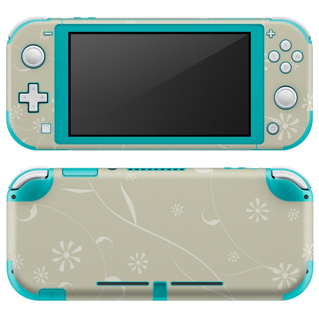 igsticker Nintendo Switch Lite 専用 デザインスキンシール 全面 ニンテンドー スイッチ ライト 専用 ゲーム機 カバー アクセサリー フィルム ステッカー エアフリー 000798 花 リーフ