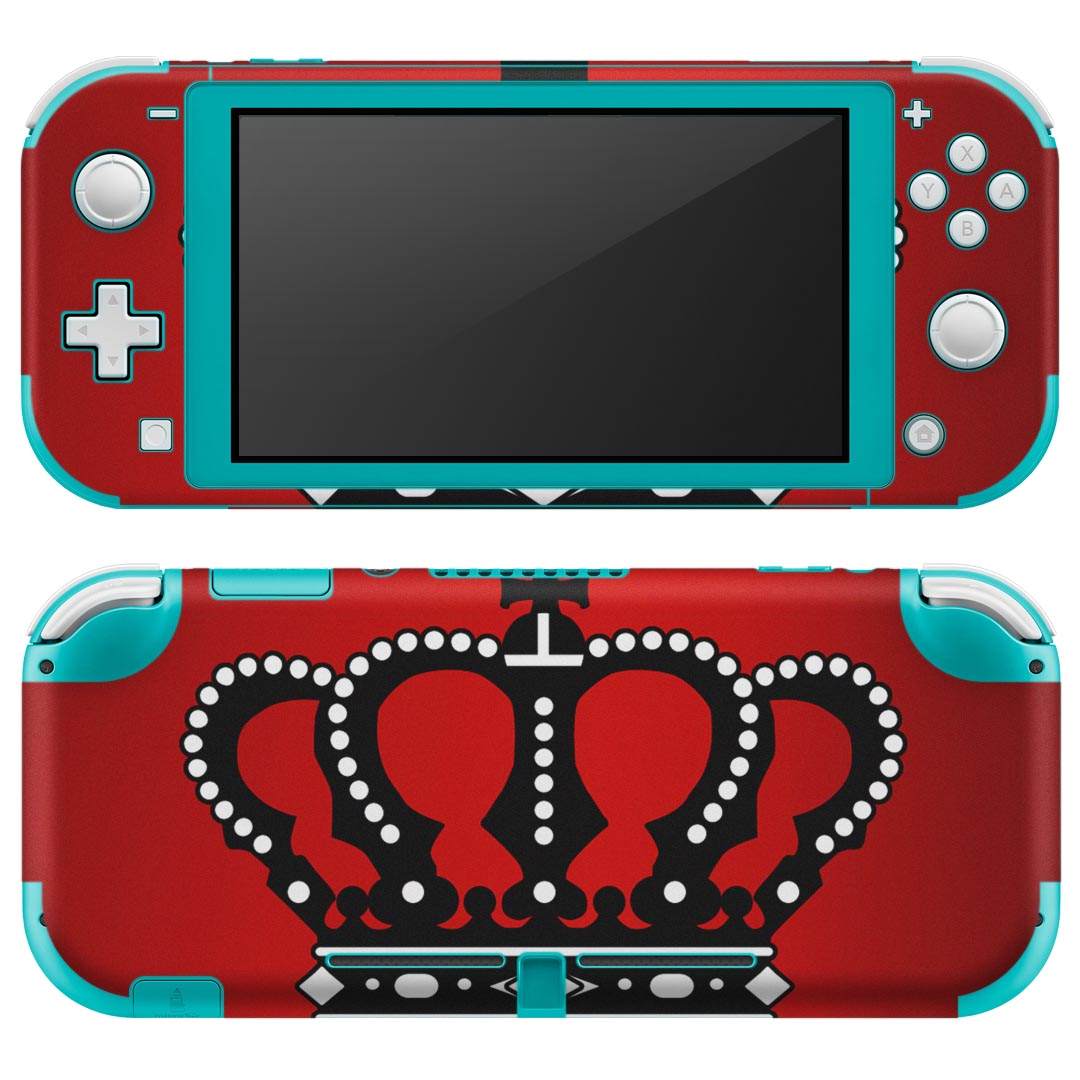 igsticker Nintendo Switch Lite 専用 デザインスキンシール 全面 ニンテンドー スイッチ ライト 専用 ゲーム機 カバー アクセサリー フィルム ステッカー エアフリー 000822 王冠 ティアラ