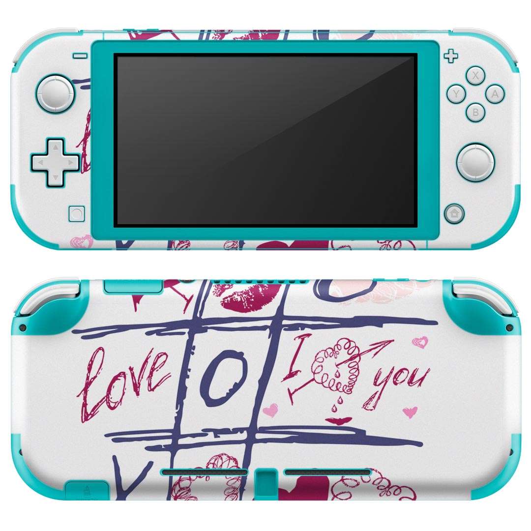 製品名 Nintendo Switch Lite専用 デザインスキンシール セット内容 Nintendo Switch Lite本体用スキンシール（裏表）各1枚 ※液晶側シールは2パーツに分かれていますニンテンドースイッチライト専用です。据え置き機のSwitch本体やJoyコンには対応していません。 商品特徴 3M社製の再剥離性シートを素材に採用し、細かな位置調整がしやすく貼り直しが容易です。また、エアフリーでもありますので気泡が簡単に逃げるので、キレイに貼ることができます。専用の業務プリンターを使い、商品画像と遜色のない美しい印刷仕上がり。 注意事項 画像はサンプルですので、ご覧の環境によっては多少色味に違いを感じる場合がございます。 イメージと違った、モニターと色味が異なるという理由での交換や返金はご対応出来かねます。スキンシールのみの販売で、ニンテンドースイッチ本体などは付属しません。シワができた場合、ドライヤーなどで軽く温め、外側に向けてシワを伸ばすように貼ってください。初回貼付時の位置調整や貼り直しは可能ですが、しっかりと押し付けて接着させた後の再剥離、再利用は保証しておりません。また接着部に油分や汚れが付着しますと角の部分は剥がれやすくなりますので、貼付時はあまり触れないようにご注意ください。無地のセミグロスシートにデザインをプリントした商品で、デコなどの加工はございません。 凹凸や光沢があるように見えたり布地や金属を素材にしたように見える商品もありますが、デザインの図版によるものです。印刷時に微妙な画像のズレが生じる場合がございます。ご注文後に1点1点制作する受注生産品の為、不良品以外のご返品や交換は固くお断りします。 商品発送 完全受注生産のハンドメイド商品となりますので、既製品と比べて発送までお時間を頂いています。 基本的に決済確認後2?3営業日、最大で10営業日での発送となります。繁忙期や休業日明けの場合はさらに時間がかかる場合があります。 その際には別途メールにてご連絡致します。メール便の場合、発送日から到着までに2?4日ほどかかる場合が多く、紛失などの保障もご対応できかねます。あらかじめご了承下さい。