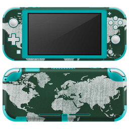 igsticker Nintendo Switch Lite 専用 デザインスキンシール 全面 ニンテンドー スイッチ ライト 専用 ゲーム機 カバー アクセサリー フィルム ステッカー エアフリー 000871 地図　世界地図