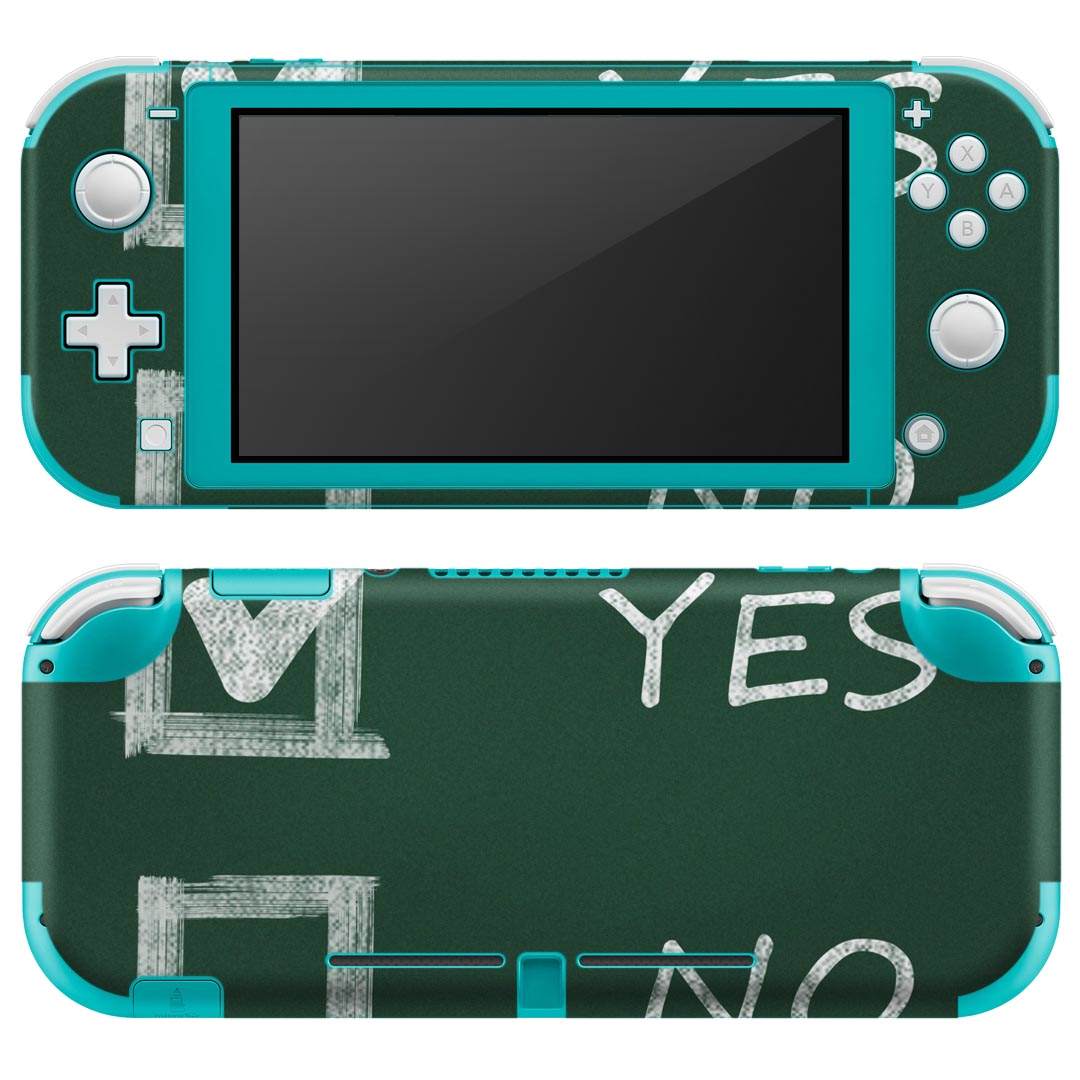 igsticker Nintendo Switch Lite 専用 デザインスキンシール 全面 ニンテンドー スイッチ ライト 専用 ゲーム機 カバー アクセサリー フィルム ステッカー エアフリー 000875 黒板　イラスト