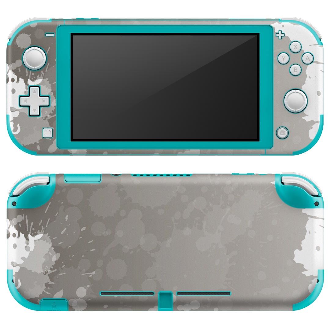 igsticker Nintendo Switch Lite 専用 デザインスキンシール 全面 ニンテンドー スイッチ ライト 専用 ゲーム機 カバー アクセサリー フィルム ステッカー エアフリー 000902 ペイント モノクロ