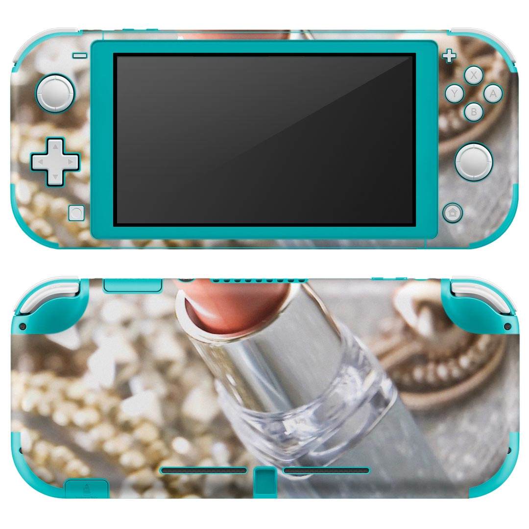 igsticker Nintendo Switch Lite 専用 デザインスキンシール 全面 ニンテンドー スイッチ ライト 専用 ゲーム機 カバー アクセサリー フィルム ステッカー エアフリー 000908 お洒落　リップ
