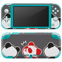 igsticker Nintendo Switch Lite 専用 デザインスキンシール 全面 ニンテンドー スイッチ ライト 専用 ゲーム機 カバー アクセサリー フィルム ステッカー エアフリー 000955 パンダ イラスト