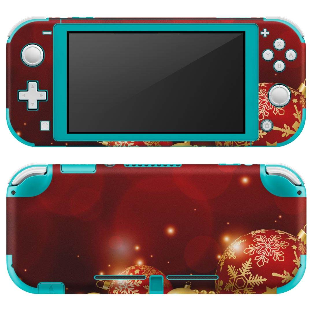 igsticker Nintendo Switch Lite 専用 デザインスキンシール 全面 ニンテンドー スイッチ ライト 専用 ゲーム機 カバー アクセサリー フィルム ステッカー エアフリー 000957 日本語・和柄 クリスマス