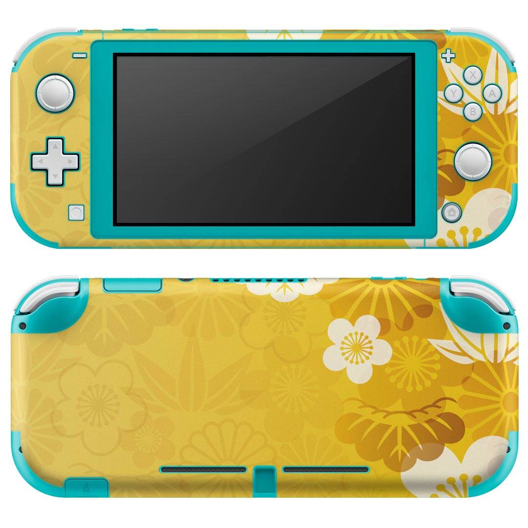 igsticker Nintendo Switch Lite 専用 デザインスキンシール 全面 ニンテンドー スイッチ ライト 専用 ゲーム機 カバー アクセサリー フィルム ステッカー エアフリー 000966 和柄　花