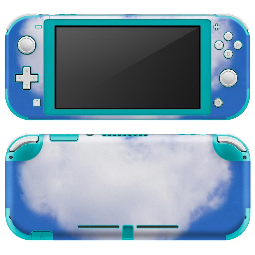 igsticker Nintendo Switch Lite 専用 デザインスキンシール 全面 ニンテンドー スイッチ ライト 専用 ゲーム機 カバー アクセサリー フィルム ステッカー エアフリー 000974 ハート　雲