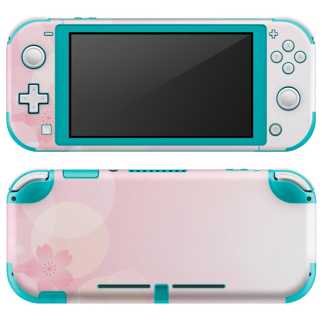 igsticker Nintendo Switch Lite 専用 デザインスキンシール 全面 ニンテンドー スイッチ ライト 専用 ゲーム機 カバー アクセサリー フィルム ステッカー エアフリー 000988 桜　花
