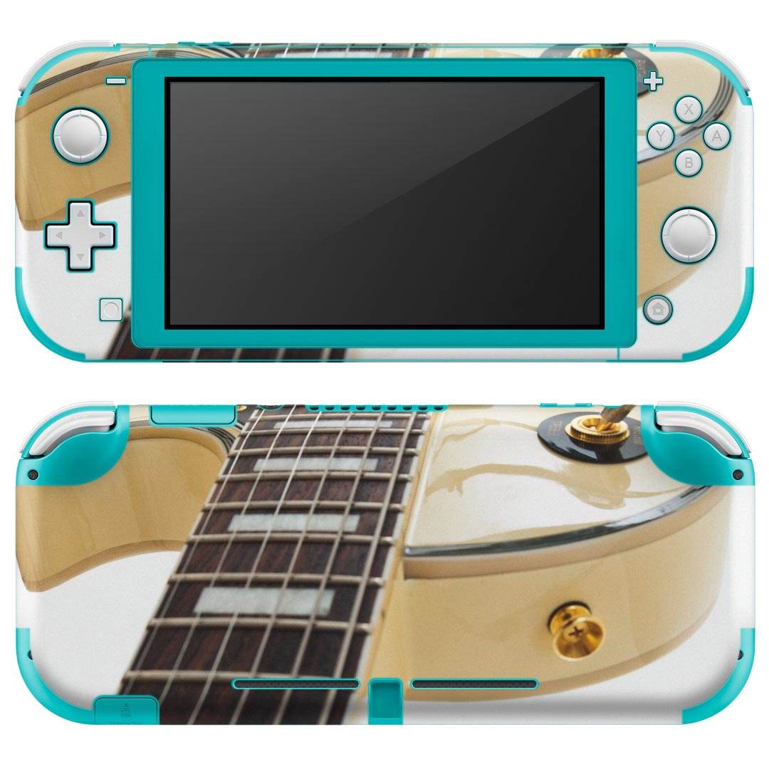 igsticker Nintendo Switch Lite 専用 デザインスキンシール 全面 ニンテンドー スイッチ ライト 専用 ゲーム機 カバー アクセサリー フィルム ステッカー エアフリー 001007 ギター