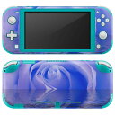 igsticker Nintendo Switch Lite 専用 デザインスキンシール 全面 ニンテンドー スイッチ ライト 専用 ゲーム機 カバー アクセサリー フィルム ステッカー エアフリー 001018 薔薇 海(2)
