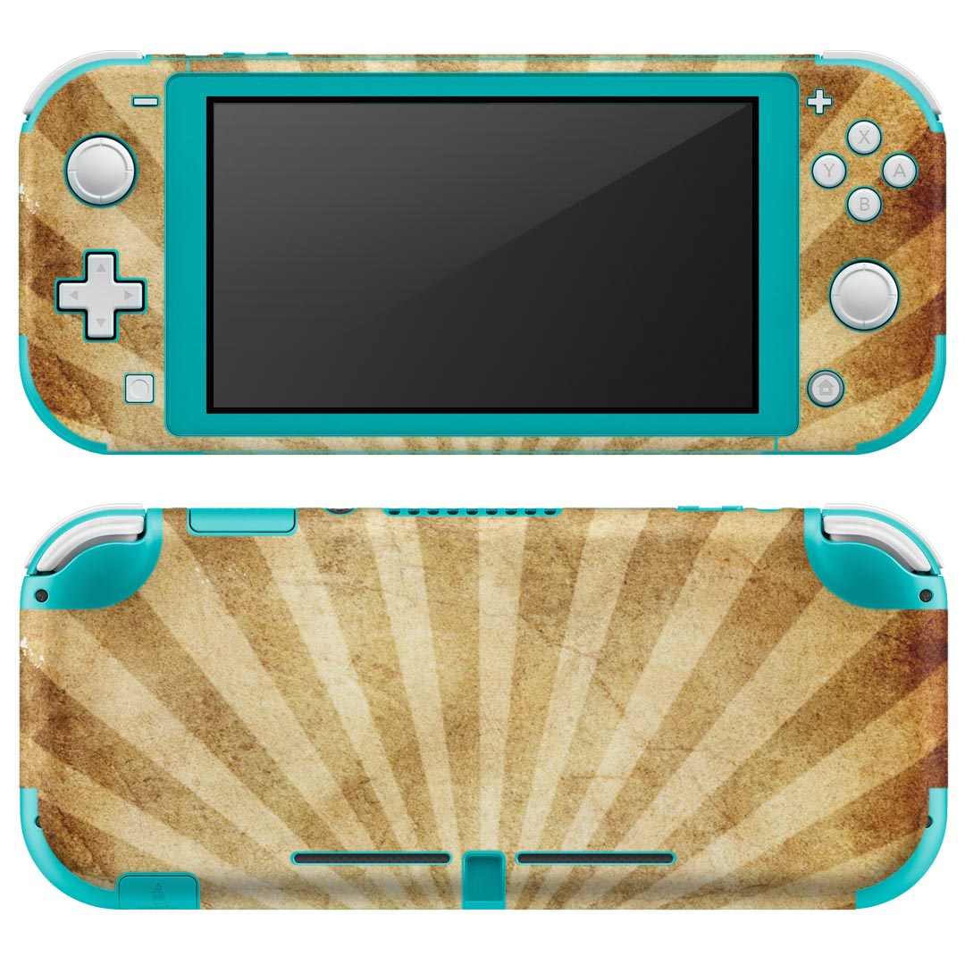 igsticker Nintendo Switch Lite 専用 デザインスキンシール 全面 ニンテンドー スイッチ ライト 専用 ゲーム機 カバー アクセサリー フィルム ステッカー エアフリー 001019 ヴィンテージ 柄