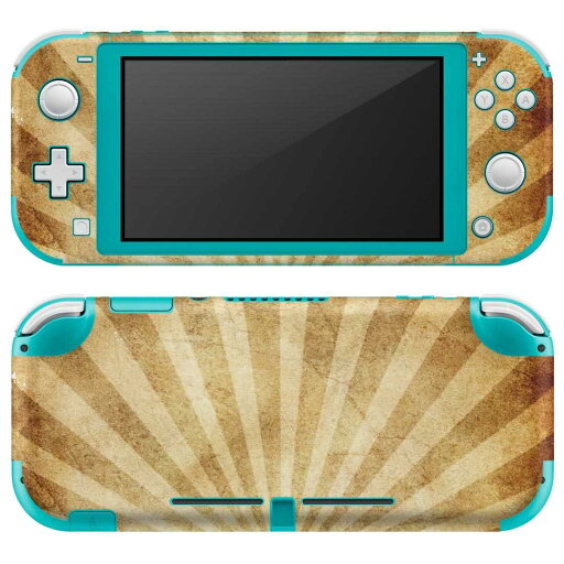 igsticker Nintendo Switch Lite 専用 デザインスキンシール 全面 ニンテンドー スイッチ ライト 専用 ゲーム機 カバー アクセサリー フィルム ステッカー エアフリー 001019 ヴィンテージ 柄