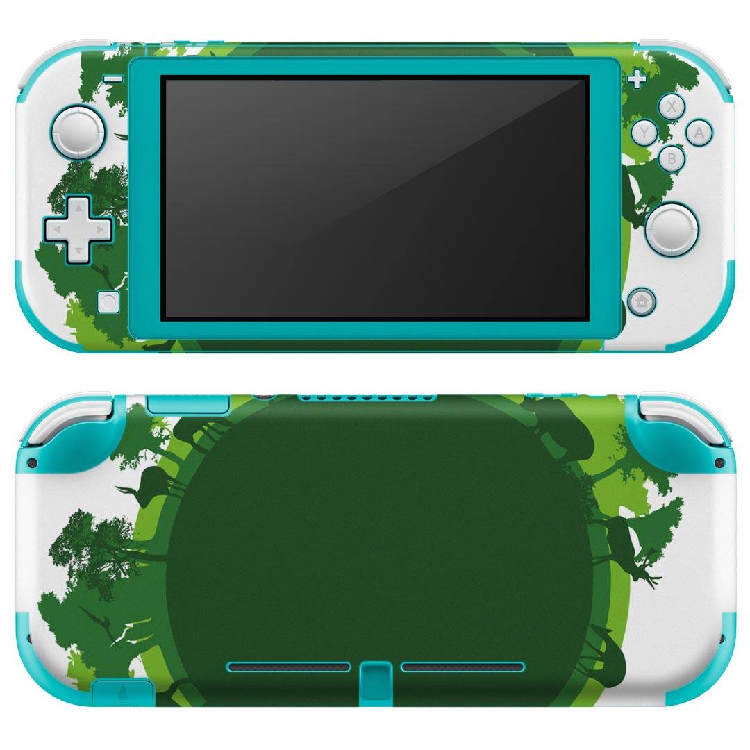 igsticker Nintendo Switch Lite 専用 デザインスキンシール 全面 ニンテンドー スイッチ ライト 専用 ゲーム機 カバー アクセサリー フィルム ステッカー エアフリー 001071 地球　動物