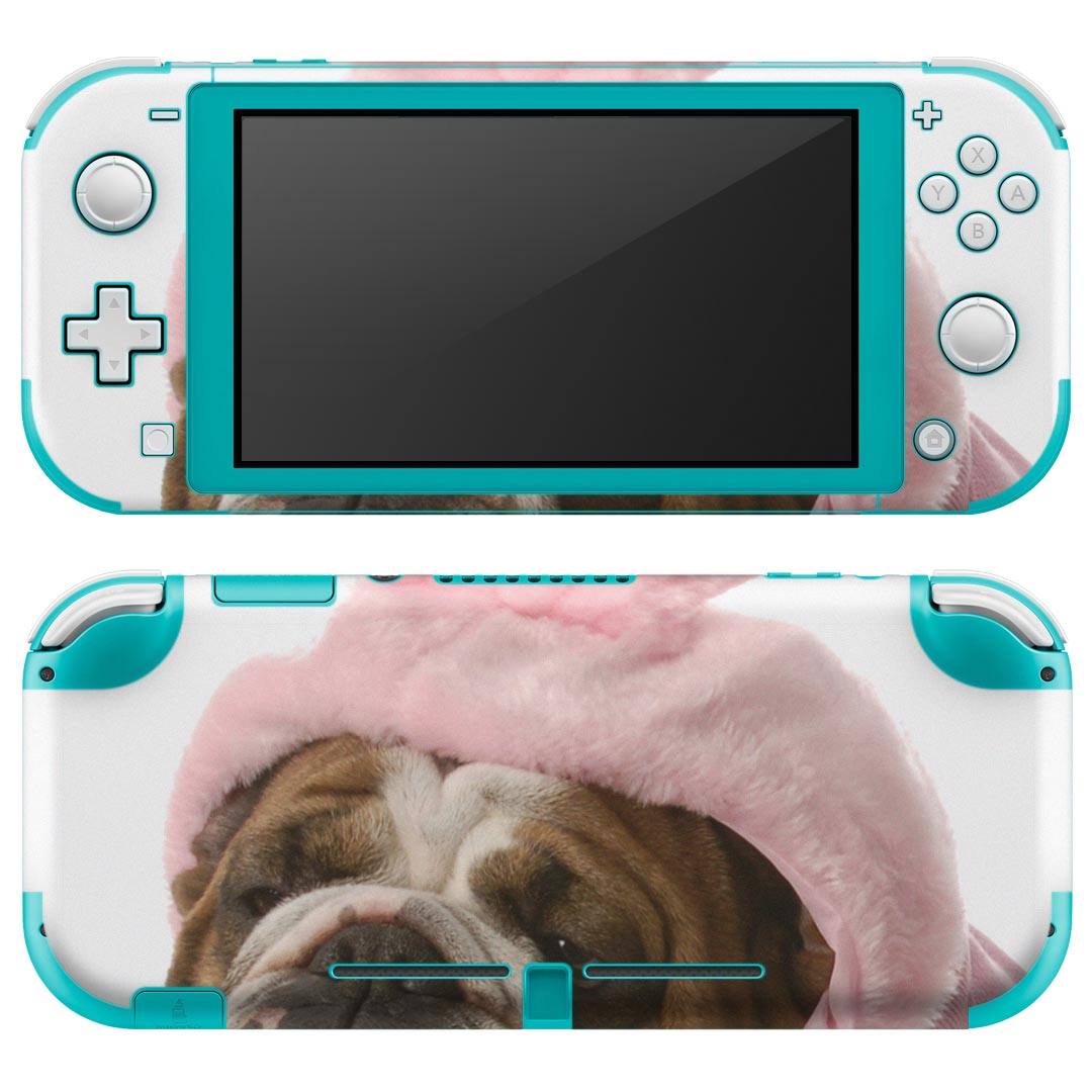 igsticker Nintendo Switch Lite 専用 デザインスキンシール 全面 ニンテンドー スイッチ ライト 専用 ゲーム機 カバー アクセサリー フィルム ステッカー エアフリー 001083 犬　うさぎ