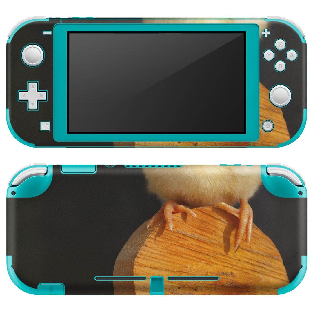 igsticker Nintendo Switch Lite 専用 デザインスキンシール 全面 ニンテンドー スイッチ ライト 専用 ゲーム機 カバー アクセサリー フィルム ステッカー エアフリー 001101 ヒヨコ　ハート