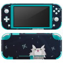 igsticker Nintendo Switch Lite 専用 デザインスキンシール 全面 ニンテンドー スイッチ ライト 専用 ゲーム機 カバー アクセサリー フィルム ステッカー エアフリー 001138 満月　オオカミ