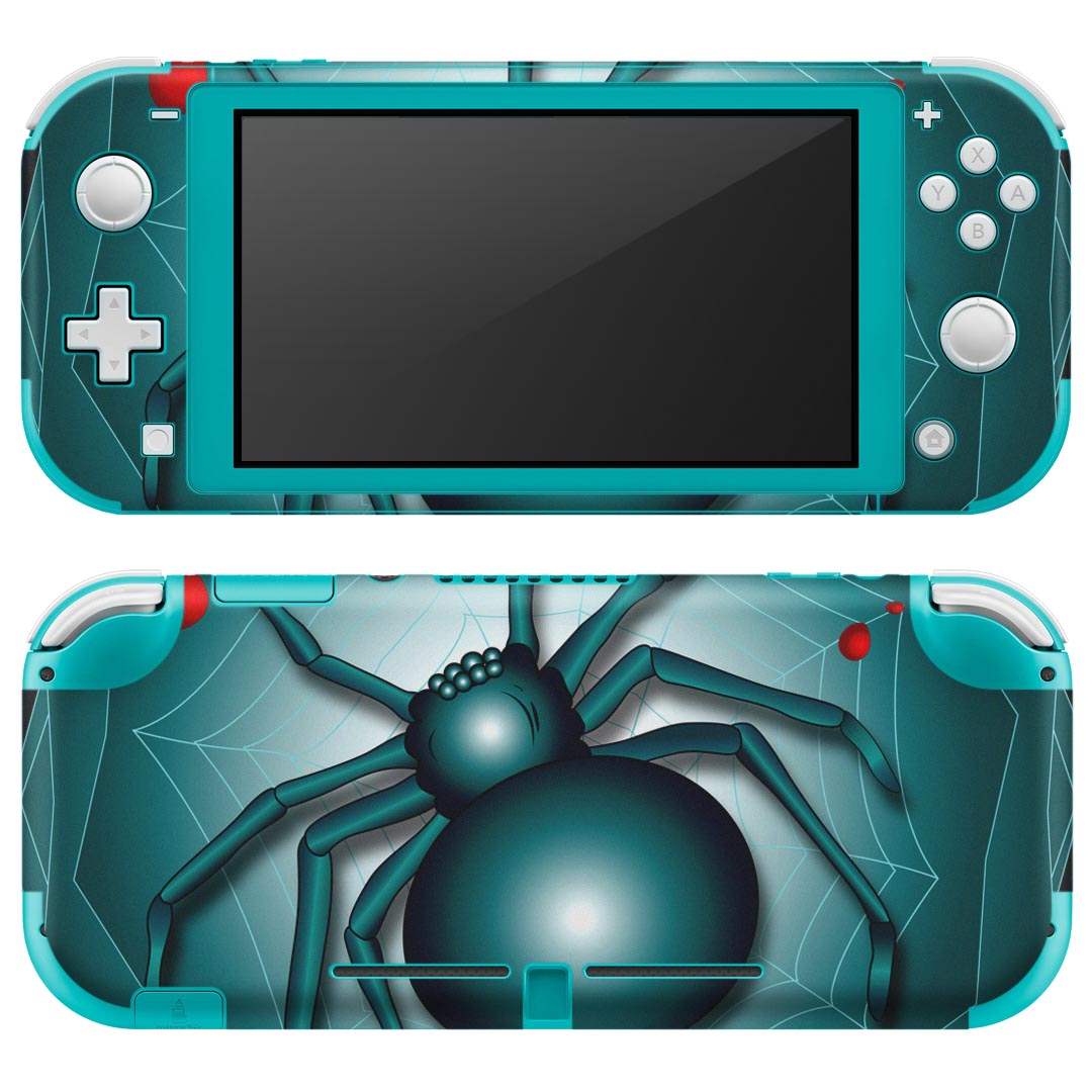 igsticker Nintendo Switch Lite 専用 デザインスキンシール 全面 ニンテンドー スイッチ ライト 専用 ゲーム機 カバー アクセサリー フィルム ステッカー エアフリー 001143 蜘蛛 スパイダー