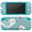 igsticker Nintendo Switch Lite 専用 デザインスキンシール 全面 ニンテンドー スイッチ ライト 専用 ゲーム機 カバー アクセサリー フィルム ステッカー エアフリー 001149 鳥 ハート(2)