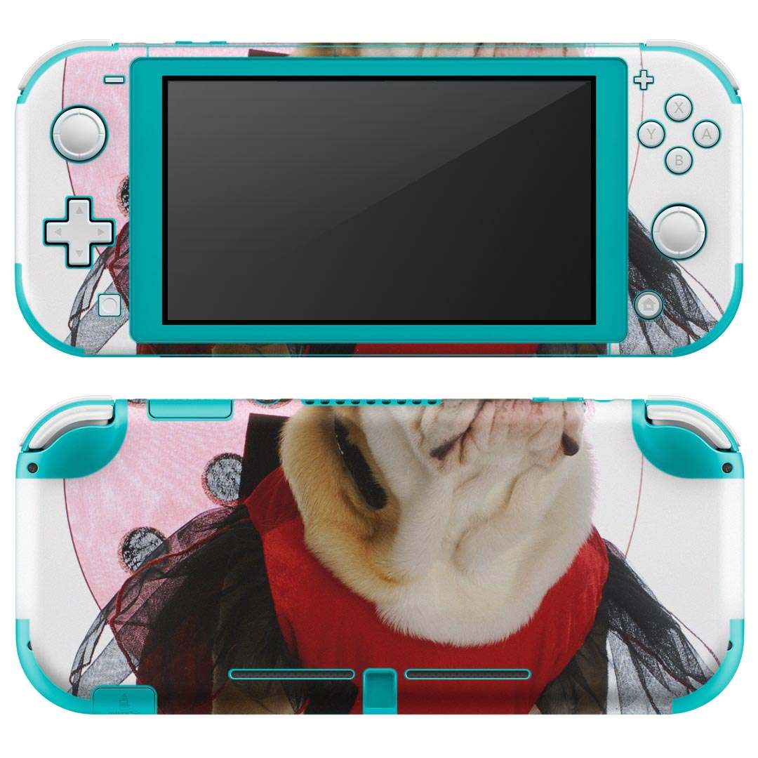 igsticker Nintendo Switch Lite 専用 デザインスキンシール 全面 ニンテンドー スイッチ ライト 専用 ゲーム機 カバー アクセサリー フィルム ステッカー エアフリー 001176 犬　てんとう虫