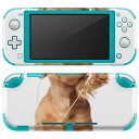 igsticker Nintendo Switch Lite 専用 デザインスキンシール 全面 ニンテンドー スイッチ ライト 専用 ゲーム機 カバー アクセサリー フィルム ステッカー エアフリー 001245 犬 ダックスフント 動物(2)