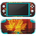 igsticker Nintendo Switch Lite 専用 デザインスキンシール 全面 ニンテンドー スイッチ ライト 専用 ゲーム機 カバー アクセサリー フィルム ステッカー エアフリー 001253 紅葉 秋