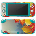 igsticker Nintendo Switch Lite 専用 デザインスキンシール 全面 ニンテンドー スイッチ ライト 専用 ゲーム機 カバー アクセサリー フィルム ステッカー エアフリー 001280 紅葉 秋