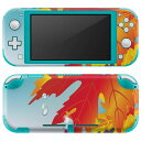 igsticker Nintendo Switch Lite 専用 デザインスキンシール 全面 ニンテンドー スイッチ ライト 専用 ゲーム機 カバー アクセサリー フィルム ステッカー エアフリー 001282 紅葉 秋