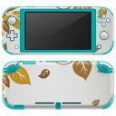 igsticker Nintendo Switch Lite 専用 デザインスキンシール 全面 ニンテンドー スイッチ ライト 専用 ゲーム機 カバー アクセサリー フィルム ステッカー エアフリー 001286 落ち葉 秋
