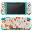 igsticker Nintendo Switch Lite 専用 デザインスキンシール 全面 ニンテンドー スイッチ ライト 専用 ゲーム機 カバー アクセサリー フィルム ステッカー エアフリー 001294 紅葉　秋