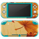 igsticker Nintendo Switch Lite 専用 デザインスキンシール 全面 ニンテンドー スイッチ ライト 専用 ゲーム機 カバー アクセサリー フィルム ステッカー エアフリー 001301 紅葉 秋