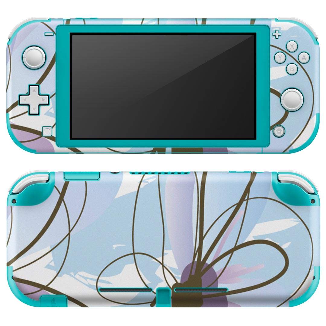 igsticker Nintendo Switch Lite 専用 デザインスキンシール 全面 ニンテンドー スイッチ ライト 専用 ゲーム機 カバー アクセサリー フィルム ステッカー エアフリー 001307 花 植物