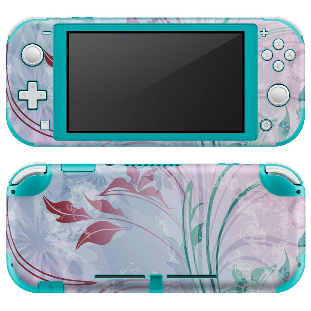 igsticker Nintendo Switch Lite 専用 デザインスキンシール 全面 ニンテンドー スイッチ ライト 専用 ゲーム機 カバー アクセサリー フィルム ステッカー エアフリー 001319 花 植物