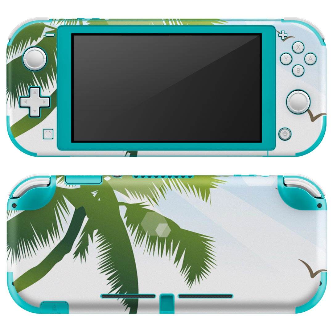 igsticker Nintendo Switch Lite 専用 デザインスキンシール 全面 ニンテンドー スイッチ ライト 専用 ゲーム機 カバー アクセサリー フィルム ステッカー エアフリー 001381 南国 トロピカル 海