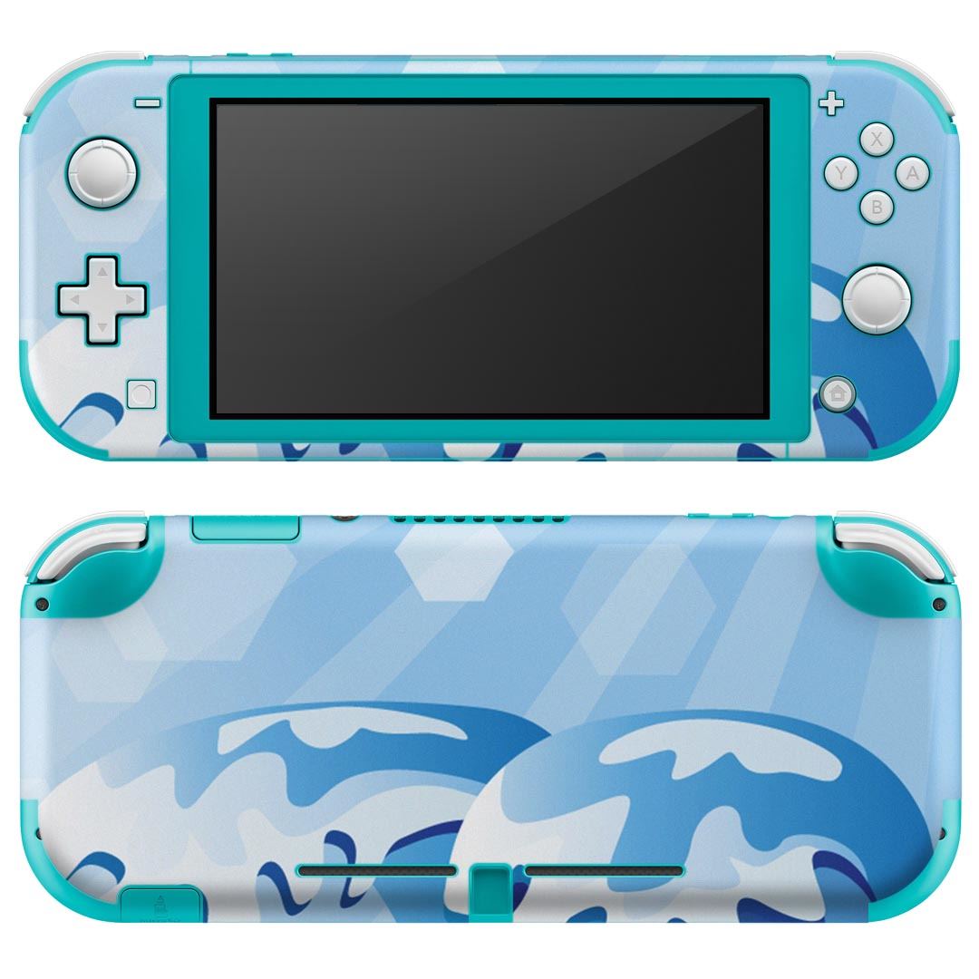igsticker Nintendo Switch Lite 専用 デザインスキンシール 全面 ニンテンドー スイッチ ライト 専用 ゲーム機 カバー アクセサリー フィルム ステッカー エアフリー 001382 南国　トロピカル　海