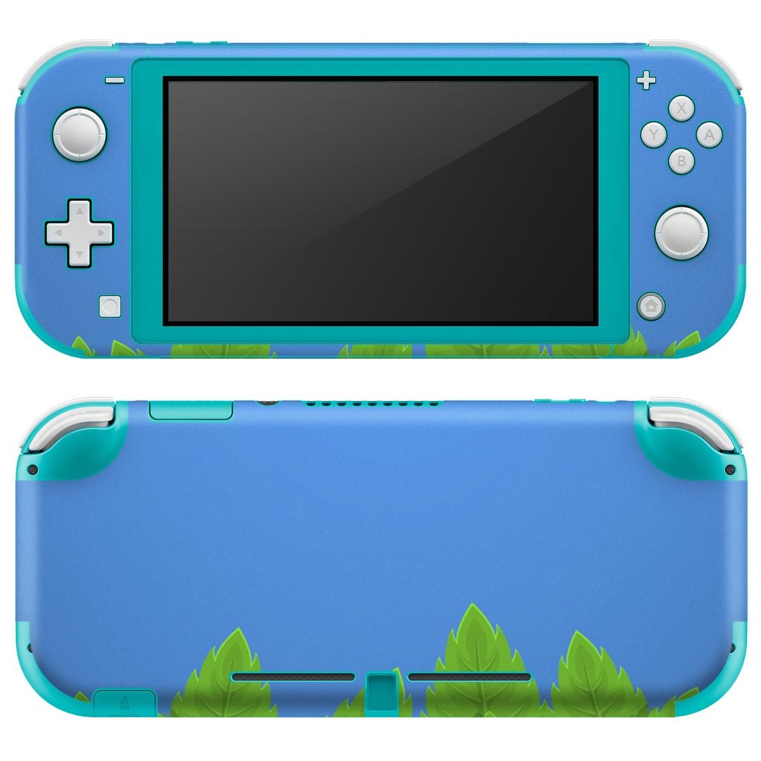 igsticker Nintendo Switch Lite 専用 デザインスキンシール 全面 ニンテンドー スイッチ ライト 専用 ゲーム機 カバー アクセサリー フィルム ステッカー エアフリー 001387 草 水