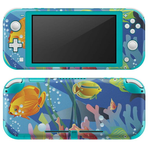 igsticker Nintendo Switch Lite 専用 デザインスキンシール 全面 ニンテンドー スイッチ ライト 専用 ゲーム機 カバー アクセサリー フィルム ステッカー エアフリー 001393 海 魚 深海 igsticker Nintendo Switch Lite 専用 デザインスキンシール 全面 ニンテンドー スイッチ ライト 専用 ゲーム機 カバー アクセサリー フィルム ステッカー エアフリー 001393 海 魚 深海