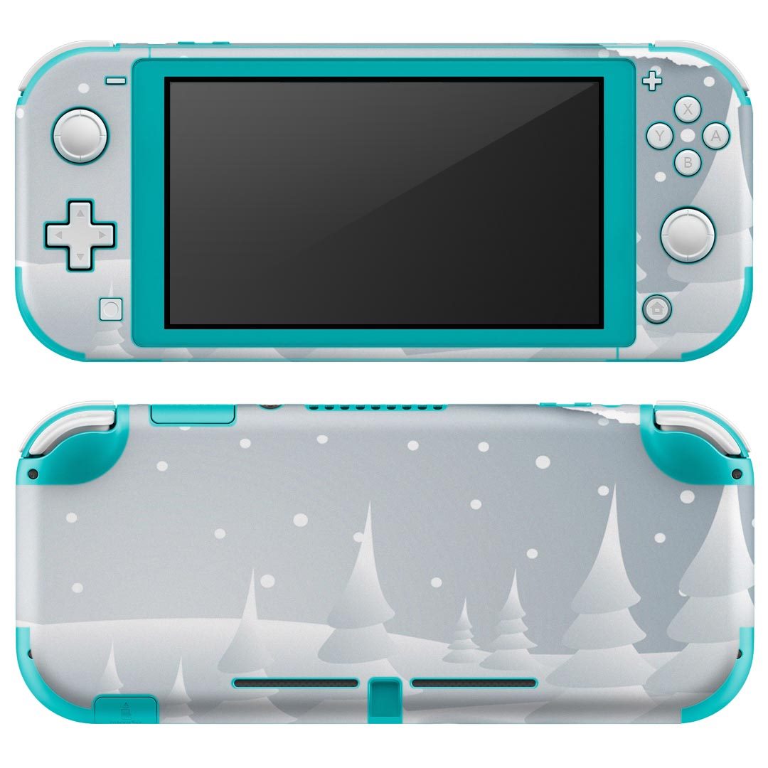 igsticker Nintendo Switch Lite 専用 デザインスキンシール 全面 ニンテンドー スイッチ ライト 専用 ゲーム機 カバー アクセサリー フィルム ステッカー エアフリー 001444 雪景色