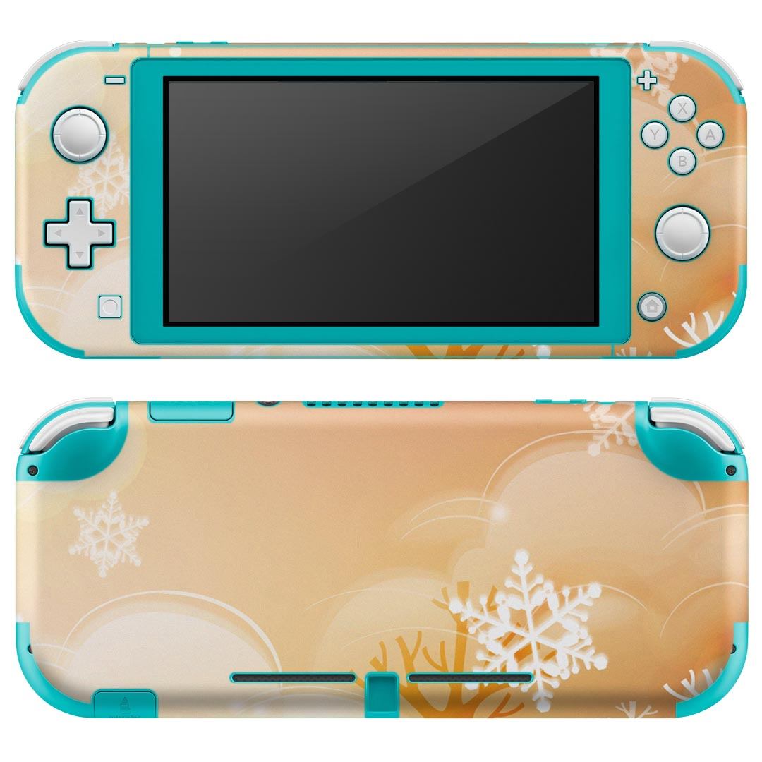 igsticker Nintendo Switch Lite 専用 デザインスキンシール 全面 ニンテンドー スイッチ ライト 専用 ゲーム機 カバー アクセサリー フィルム ステッカー エアフリー 001457 雪 冬 景色