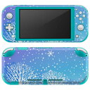 igsticker Nintendo Switch Lite 専用 デザインスキンシール 全面 ニンテンドー スイッチ ライト 専用 ゲーム機 カバー アクセサリー フィルム ステッカー エアフリー 001466 雪 冬(2)