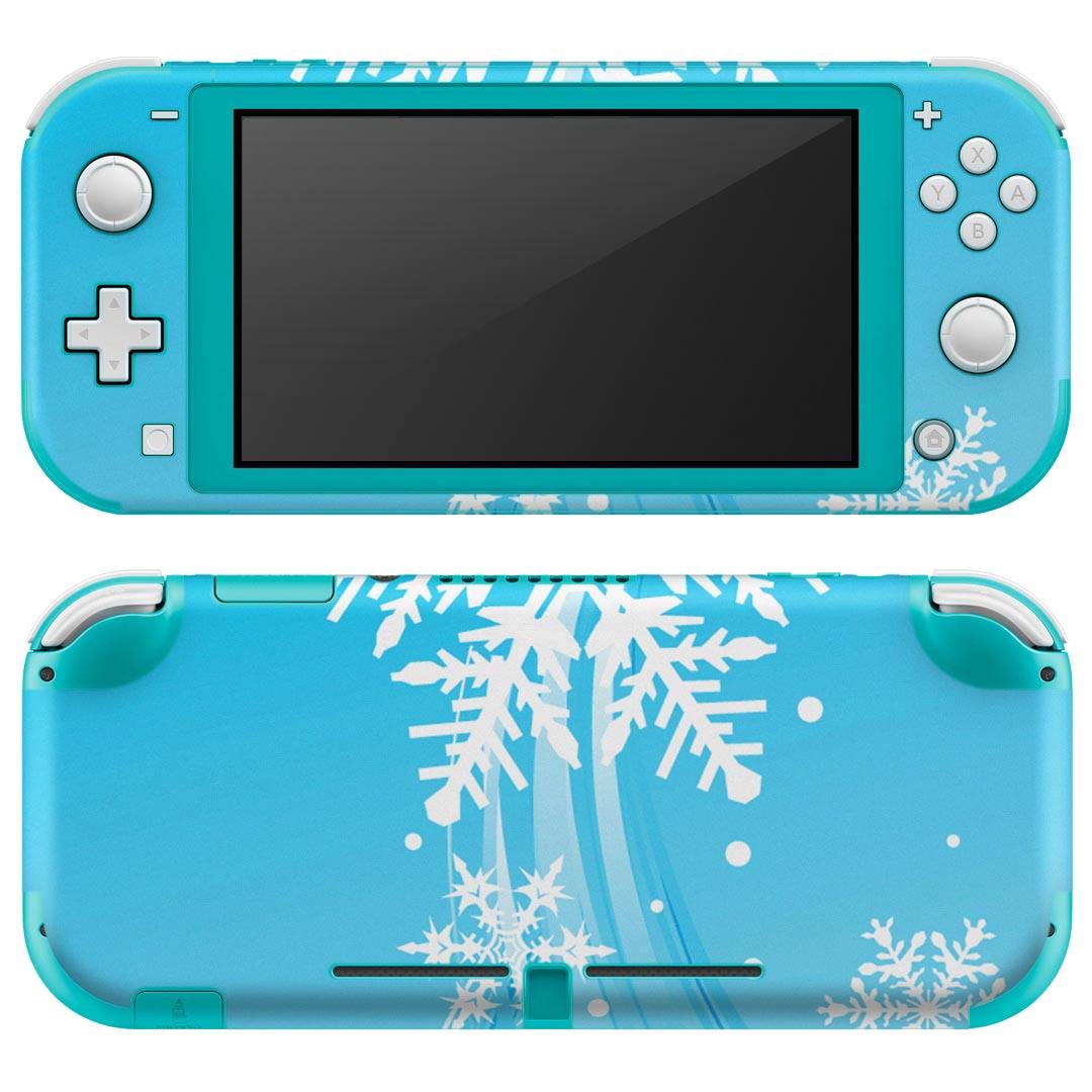 igsticker Nintendo Switch Lite 専用 デザインスキンシール 全面 ニンテンドー スイッチ ライト 専用 ゲーム機 カバー アクセサリー フィルム ステッカー エアフリー 001470 雪 冬