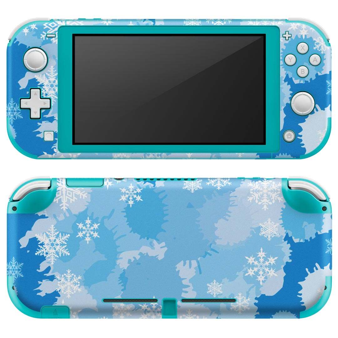 igsticker Nintendo Switch Lite 専用 デザインスキンシール 全面 ニンテンドー スイッチ ライト 専用 ゲーム機 カバー アクセサリー フィルム ステッカー エアフリー 001471 雪 冬