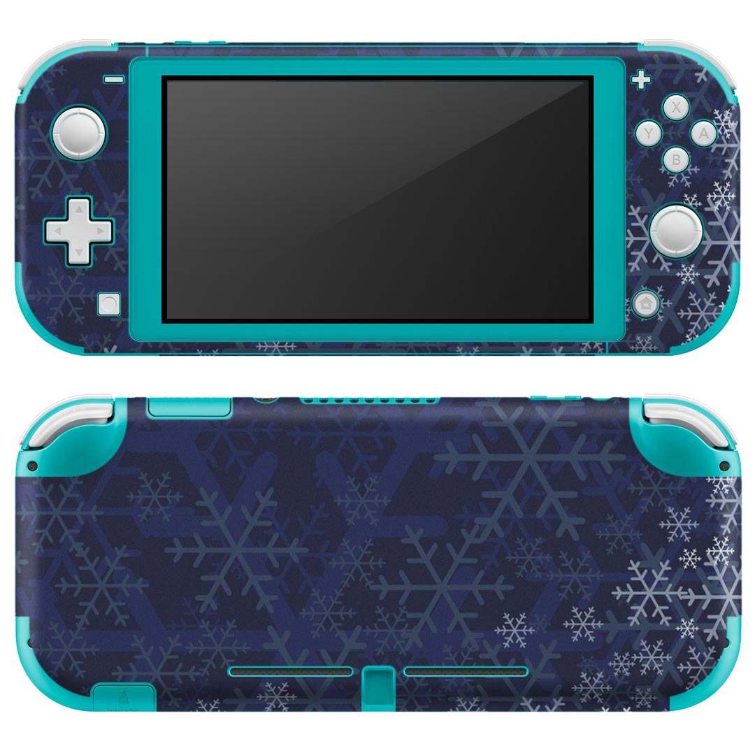 igsticker Nintendo Switch Lite 専用 デザインスキンシール 全面 ニンテンドー スイッチ ライト 専用 ゲーム機 カバー アクセサリー フィルム ステッカー エアフリー 001503 雪　冬