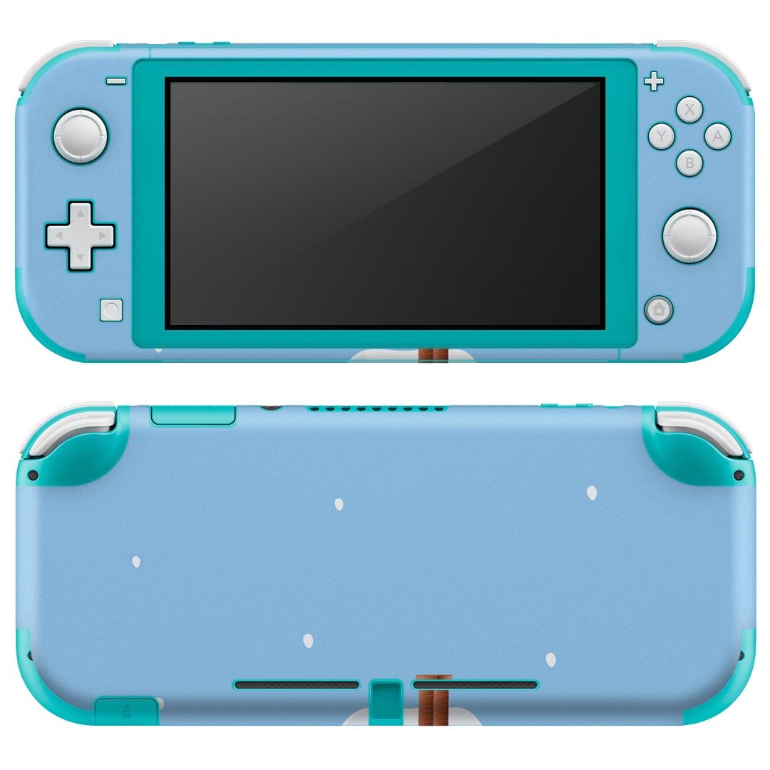 igsticker Nintendo Switch Lite 専用 デザインスキンシール 全面 ニンテンドー スイッチ ライト 専用 ゲーム機 カバー アクセサリー フィルム ステッカー エアフリー 001512 冬 家