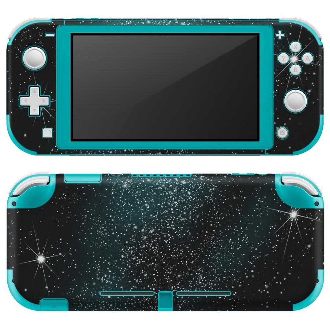 igsticker Nintendo Switch Lite 専用 デザインスキンシール 全面 ニンテンドー スイッチ ライト 専用 ゲーム機 カバー アクセサリー フィルム ステッカー エアフリー 001524 宇宙　星