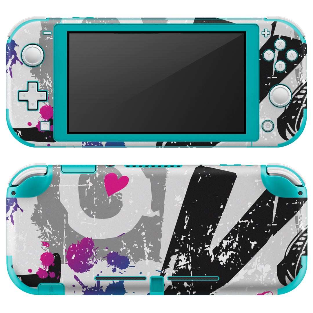 igsticker Nintendo Switch Lite 専用 デザインスキンシール 全面 ニンテンドー スイッチ ライト 専用 ゲーム機 カバー アクセサリー フィルム ステッカー エアフリー 001536 ラブ